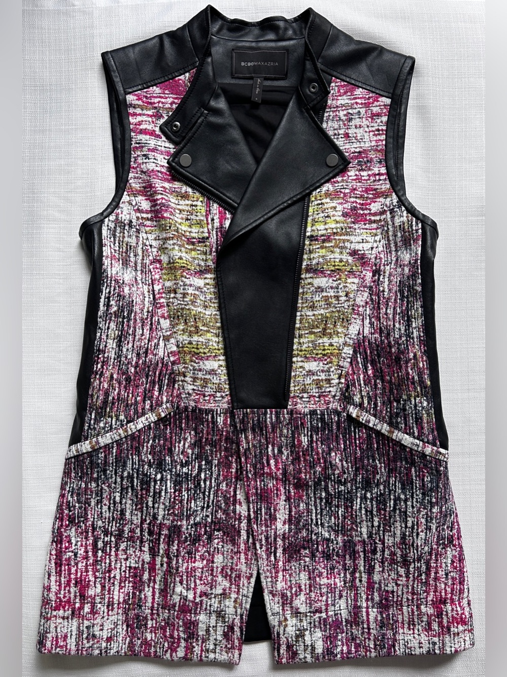 BCBGMaxAzria Julien Moto Vest - Sz S
